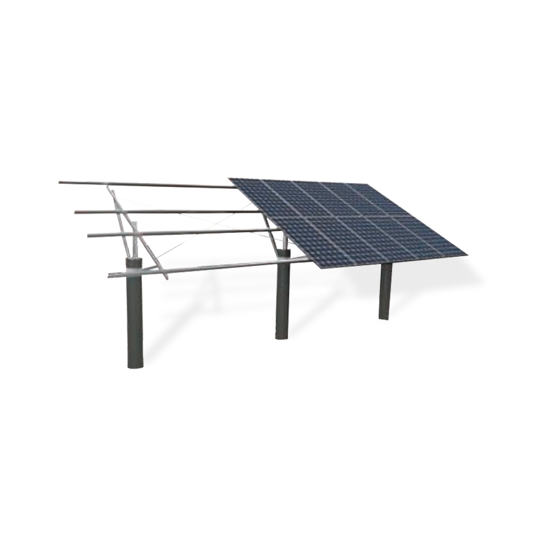 Sistem de montaj fotovoltaic cu o singură coloană